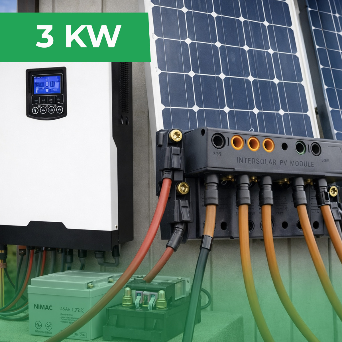 KIT SOLAR HÍBRIDO 3KW